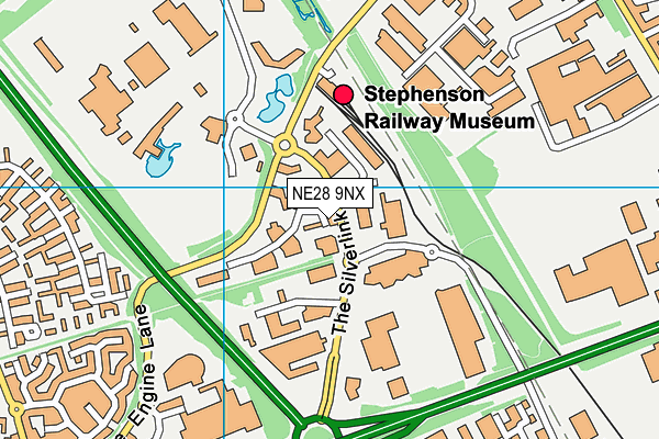 NE28 9NX map - OS VectorMap District (Ordnance Survey) NE28 9NX map - OS VectorMap District (Ordnance Survey)