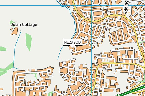 NE28 9QD map - OS VectorMap District (Ordnance Survey) NE28 9QD map - OS VectorMap District (Ordnance Survey)