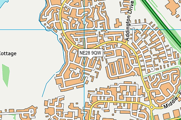 NE28 9QW map - OS VectorMap District (Ordnance Survey) NE28 9QW map - OS VectorMap District (Ordnance Survey)