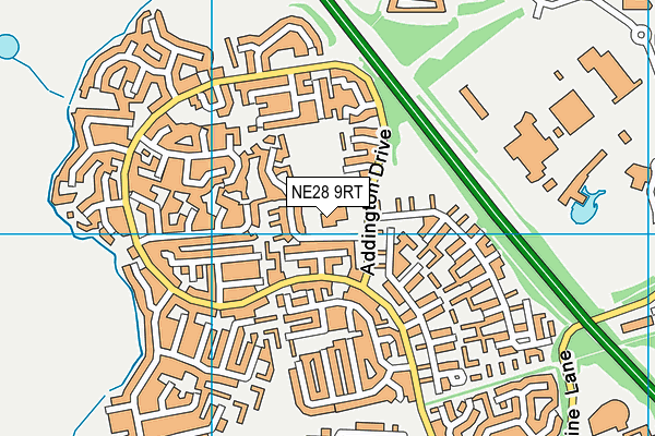 NE28 9RT map - OS VectorMap District (Ordnance Survey) NE28 9RT map - OS VectorMap District (Ordnance Survey)