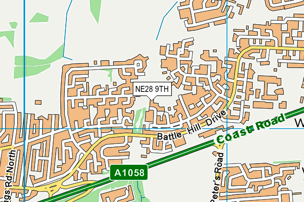 NE28 9TH map - OS VectorMap District (Ordnance Survey) NE28 9TH map - OS VectorMap District (Ordnance Survey)