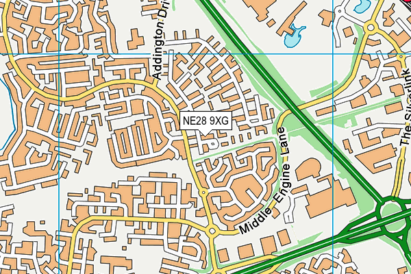 NE28 9XG map - OS VectorMap District (Ordnance Survey) NE28 9XG map - OS VectorMap District (Ordnance Survey)