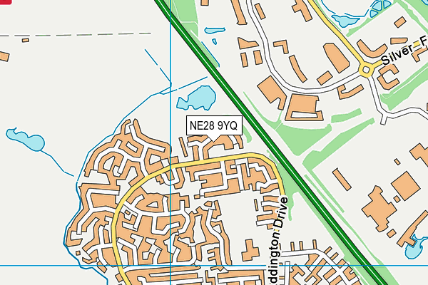 NE28 9YQ map - OS VectorMap District (Ordnance Survey) NE28 9YQ map - OS VectorMap District (Ordnance Survey)