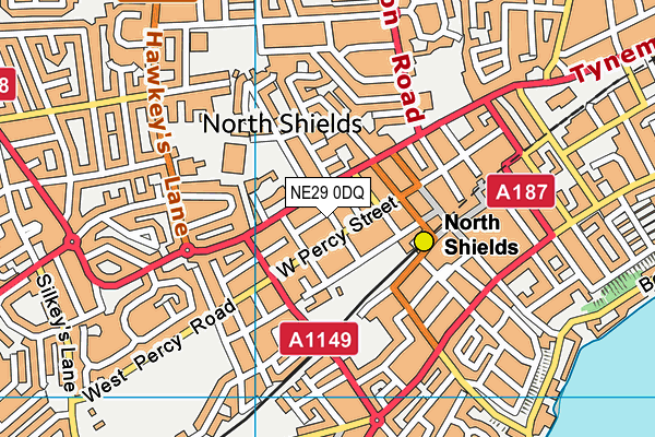 NE29 0DQ map - OS VectorMap District (Ordnance Survey) NE29 0DQ map - OS VectorMap District (Ordnance Survey)