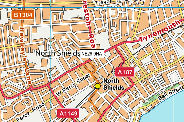 NE29 0HA map - OS VectorMap District (Ordnance Survey) NE29 0HA map - OS VectorMap District (Ordnance Survey)