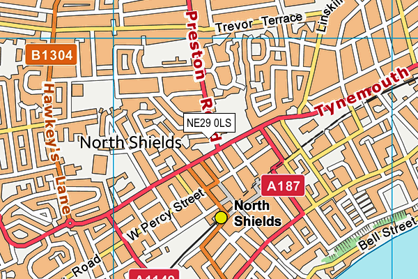 NE29 0LS map - OS VectorMap District (Ordnance Survey) NE29 0LS map - OS VectorMap District (Ordnance Survey)