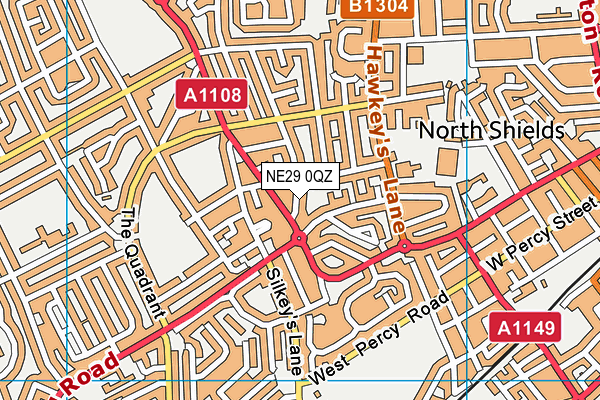 NE29 0QZ map - OS VectorMap District (Ordnance Survey) NE29 0QZ map - OS VectorMap District (Ordnance Survey)