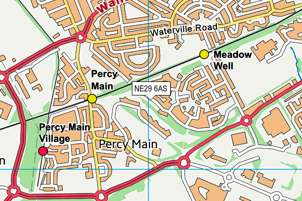 NE29 6AS map - OS VectorMap District (Ordnance Survey) NE29 6AS map - OS VectorMap District (Ordnance Survey)