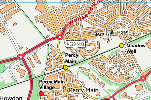 NE29 6HQ map - OS VectorMap District (Ordnance Survey) NE29 6HQ map - OS VectorMap District (Ordnance Survey)
