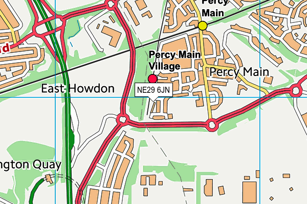 NE29 6JN map - OS VectorMap District (Ordnance Survey) NE29 6JN map - OS VectorMap District (Ordnance Survey)