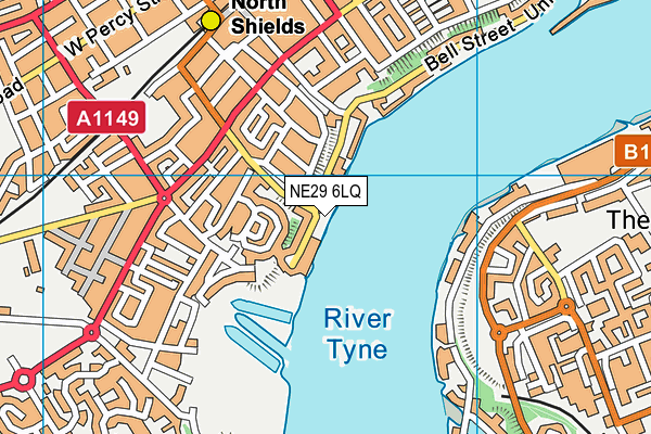 NE29 6LQ map - OS VectorMap District (Ordnance Survey) NE29 6LQ map - OS VectorMap District (Ordnance Survey)