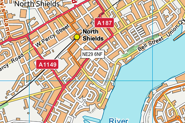 NE29 6NF map - OS VectorMap District (Ordnance Survey) NE29 6NF map - OS VectorMap District (Ordnance Survey)