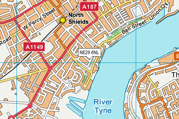 NE29 6NL map - OS VectorMap District (Ordnance Survey) NE29 6NL map - OS VectorMap District (Ordnance Survey)
