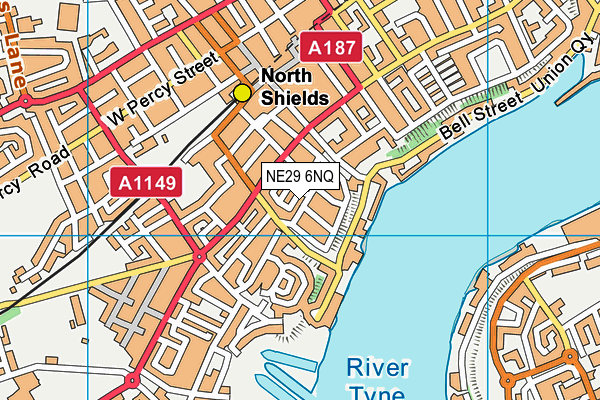 NE29 6NQ map - OS VectorMap District (Ordnance Survey) NE29 6NQ map - OS VectorMap District (Ordnance Survey)