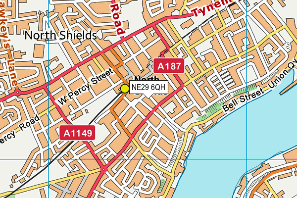 NE29 6QH map - OS VectorMap District (Ordnance Survey) NE29 6QH map - OS VectorMap District (Ordnance Survey)