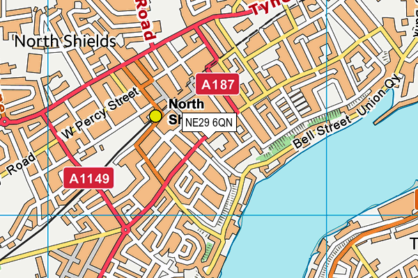 NE29 6QN map - OS VectorMap District (Ordnance Survey) NE29 6QN map - OS VectorMap District (Ordnance Survey)