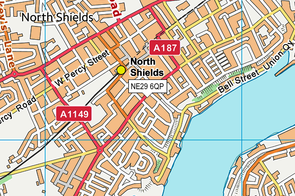 NE29 6QP map - OS VectorMap District (Ordnance Survey) NE29 6QP map - OS VectorMap District (Ordnance Survey)