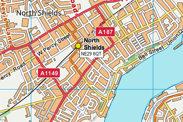 NE29 6QT map - OS VectorMap District (Ordnance Survey) NE29 6QT map - OS VectorMap District (Ordnance Survey)
