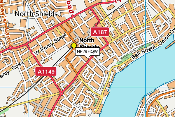 NE29 6QW map - OS VectorMap District (Ordnance Survey) NE29 6QW map - OS VectorMap District (Ordnance Survey)