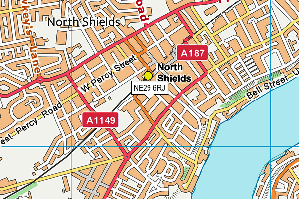 NE29 6RJ map - OS VectorMap District (Ordnance Survey) NE29 6RJ map - OS VectorMap District (Ordnance Survey)