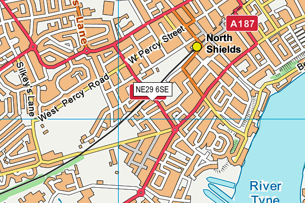 NE29 6SE map - OS VectorMap District (Ordnance Survey) NE29 6SE map - OS VectorMap District (Ordnance Survey)