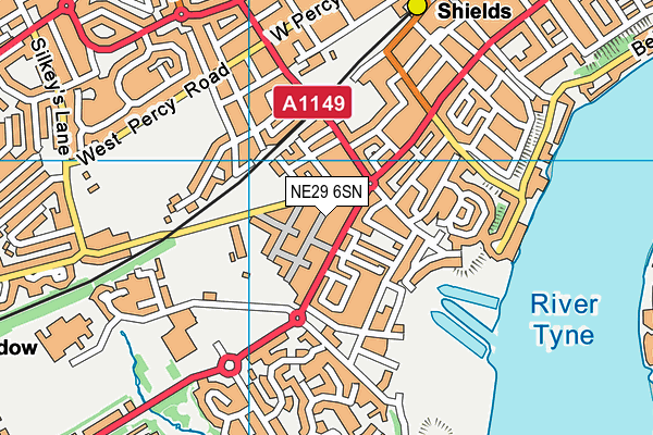 NE29 6SN map - OS VectorMap District (Ordnance Survey) NE29 6SN map - OS VectorMap District (Ordnance Survey)
