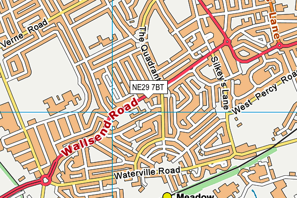 NE29 7BT map - OS VectorMap District (Ordnance Survey) NE29 7BT map - OS VectorMap District (Ordnance Survey)