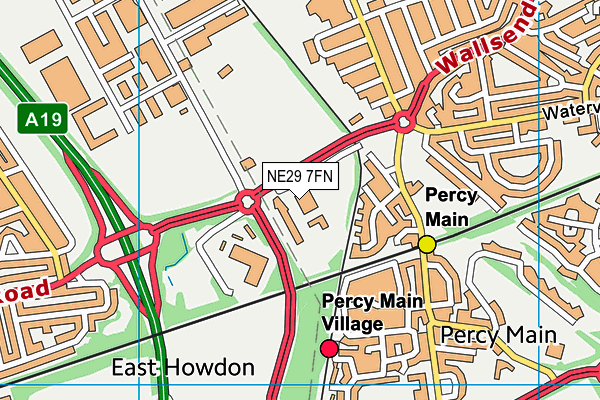 NE29 7FN map - OS VectorMap District (Ordnance Survey) NE29 7FN map - OS VectorMap District (Ordnance Survey)