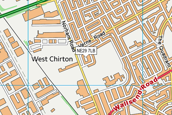 NE29 7LB map - OS VectorMap District (Ordnance Survey) NE29 7LB map - OS VectorMap District (Ordnance Survey)