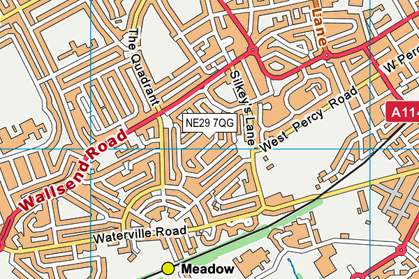 NE29 7QG map - OS VectorMap District (Ordnance Survey) NE29 7QG map - OS VectorMap District (Ordnance Survey)