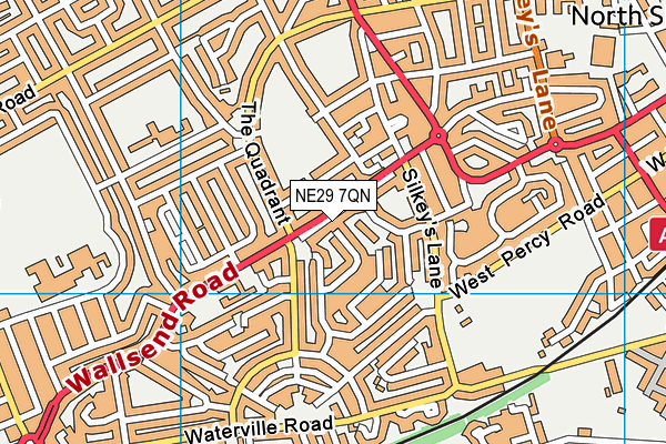 NE29 7QN map - OS VectorMap District (Ordnance Survey) NE29 7QN map - OS VectorMap District (Ordnance Survey)