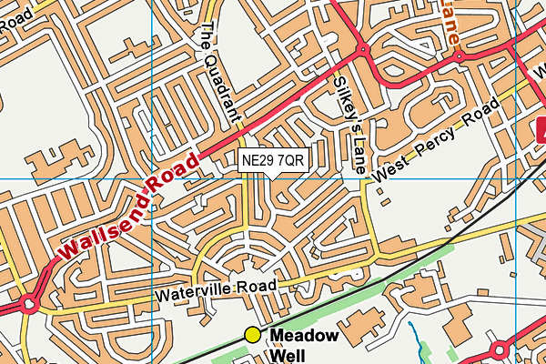 NE29 7QR map - OS VectorMap District (Ordnance Survey)
