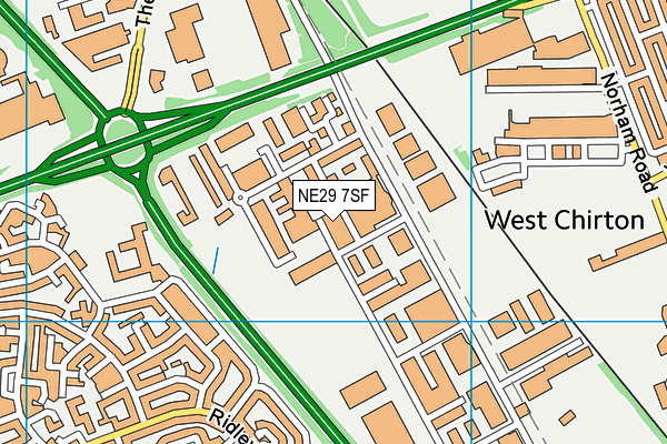 NE29 7SF map - OS VectorMap District (Ordnance Survey) NE29 7SF map - OS VectorMap District (Ordnance Survey)