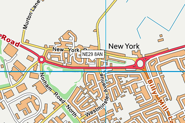 NE29 8AN map - OS VectorMap District (Ordnance Survey) NE29 8AN map - OS VectorMap District (Ordnance Survey)