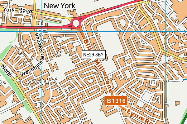 NE29 8BY map - OS VectorMap District (Ordnance Survey) NE29 8BY map - OS VectorMap District (Ordnance Survey)