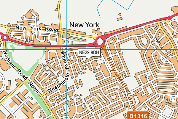 NE29 8DH map - OS VectorMap District (Ordnance Survey) NE29 8DH map - OS VectorMap District (Ordnance Survey)