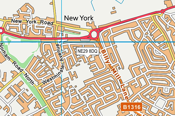 NE29 8DQ map - OS VectorMap District (Ordnance Survey) NE29 8DQ map - OS VectorMap District (Ordnance Survey)