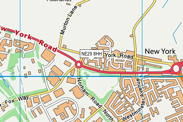 NE29 8HH map - OS VectorMap District (Ordnance Survey) NE29 8HH map - OS VectorMap District (Ordnance Survey)
