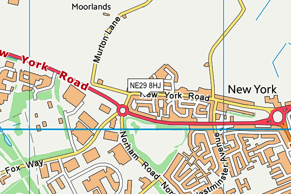 NE29 8HJ map - OS VectorMap District (Ordnance Survey) NE29 8HJ map - OS VectorMap District (Ordnance Survey)