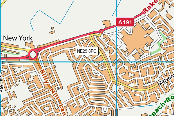 NE29 8PQ map - OS VectorMap District (Ordnance Survey) NE29 8PQ map - OS VectorMap District (Ordnance Survey)