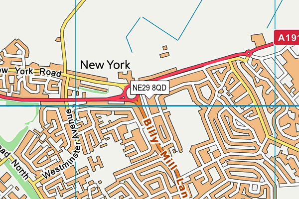 NE29 8QD map - OS VectorMap District (Ordnance Survey) NE29 8QD map - OS VectorMap District (Ordnance Survey)
