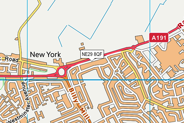 NE29 8QF map - OS VectorMap District (Ordnance Survey) NE29 8QF map - OS VectorMap District (Ordnance Survey)