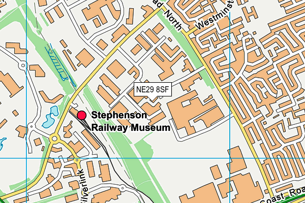 NE29 8SF map - OS VectorMap District (Ordnance Survey) NE29 8SF map - OS VectorMap District (Ordnance Survey)