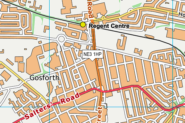 NE3 1HP map - OS VectorMap District (Ordnance Survey) NE3 1HP map - OS VectorMap District (Ordnance Survey)