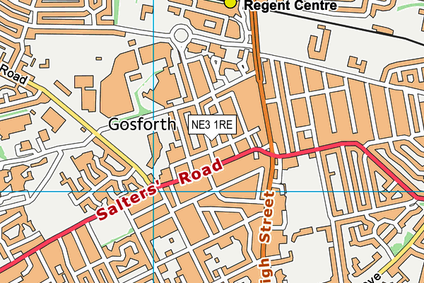 NE3 1RE map - OS VectorMap District (Ordnance Survey) NE3 1RE map - OS VectorMap District (Ordnance Survey)