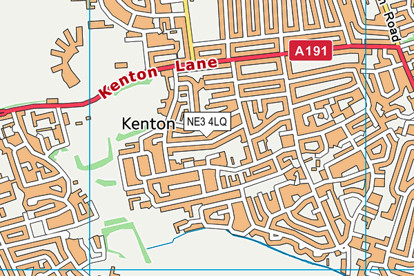 NE3 4LQ map - OS VectorMap District (Ordnance Survey) NE3 4LQ map - OS VectorMap District (Ordnance Survey)