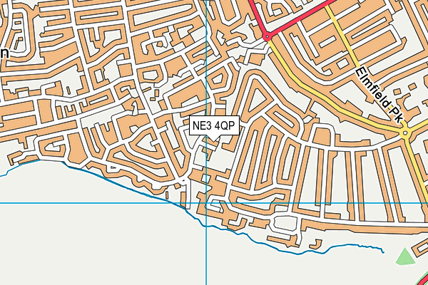 NE3 4QP map - OS VectorMap District (Ordnance Survey) NE3 4QP map - OS VectorMap District (Ordnance Survey)