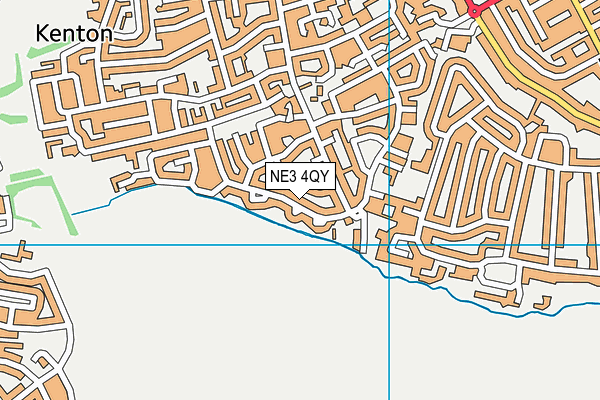 NE3 4QY map - OS VectorMap District (Ordnance Survey) NE3 4QY map - OS VectorMap District (Ordnance Survey)