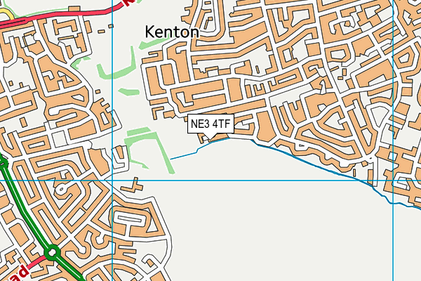 NE3 4TF map - OS VectorMap District (Ordnance Survey) NE3 4TF map - OS VectorMap District (Ordnance Survey)