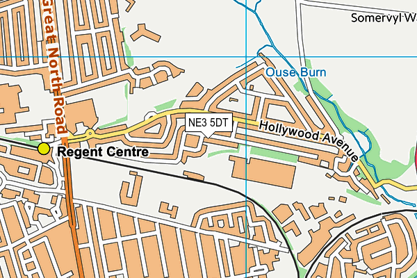 NE3 5DT map - OS VectorMap District (Ordnance Survey) NE3 5DT map - OS VectorMap District (Ordnance Survey)